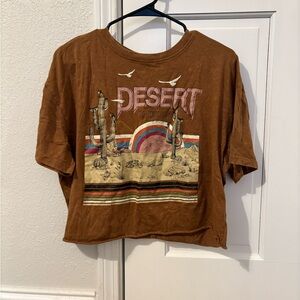 No Boundaries Brown Short Sleeve Tee
